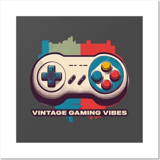 Classic Controller Crew. Vintage gaming. Retro gamepad Posters and Art